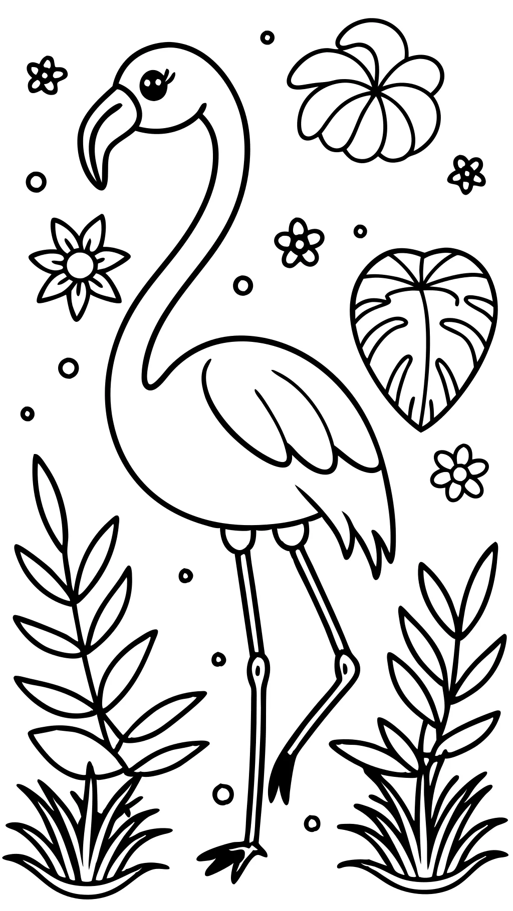 coloriages imprimables flamants